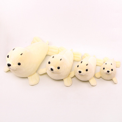 實力工廠貼牌生產(chǎn)泡沫粒子海豹玩偶公仔海洋館女生禮品毛絨玩具