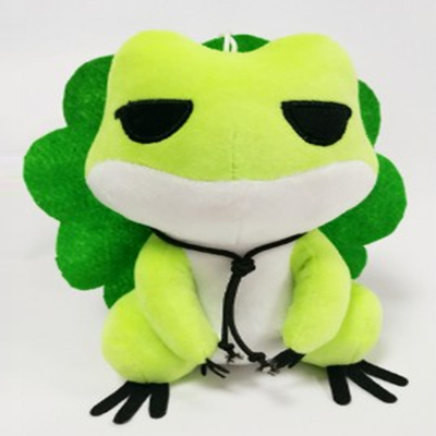 流行禮品旅行青蛙公仔毛絨玩具旅游周邊同款大帽子玩偶廠家直銷