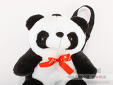 广东厂家定制深圳熊猫公仔儿童幼儿背包双肩包毛绒玩具礼物书包