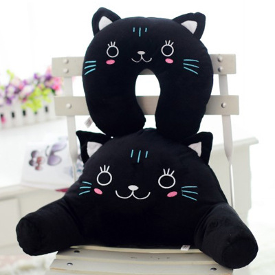 ...布藝靠墊腰靠腰枕頸枕家居電腦枕