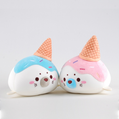 海狗海獅公仔泡沫粒子娃娃海豹軟體抱枕納米毛絨玩具玩偶靠墊娃娃